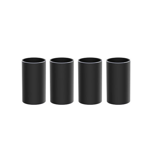 Ljushållare hög 4-pack svart stål