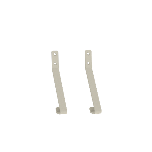 Väggkrok 2-pack sandgrå stål