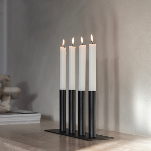 Alternative view of Silhouette Ljusstake svart - MK Design Studio
