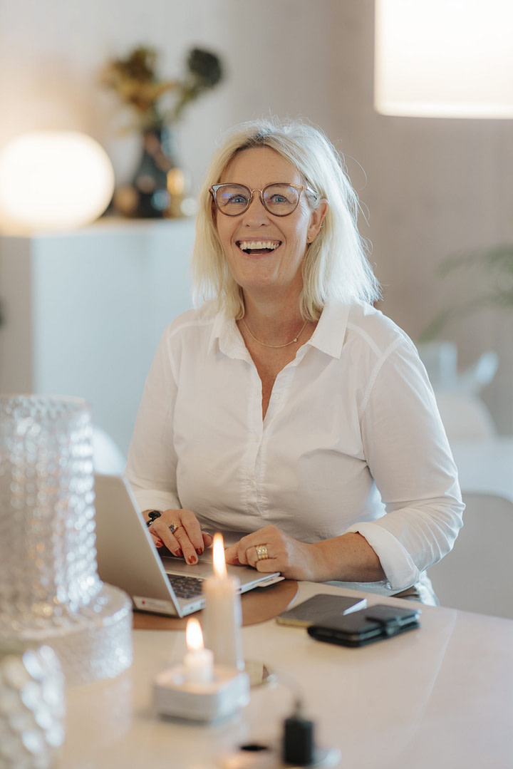 Pia Bolmgren i Villa Lovis