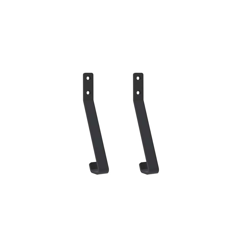 Väggkrok 2-pack svart stål